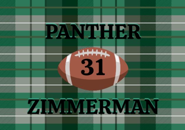 Personalized Football Woven Blanket β Green