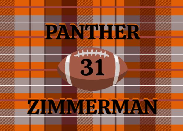 Personalized Football Woven Blanket β Orange