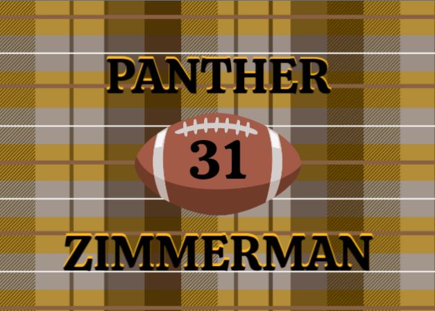 Personalized Football Woven Blanket – Gold